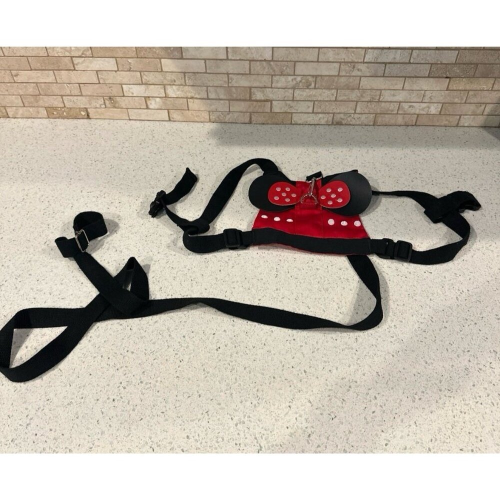 Minnie Mouse‎ Inspired Dog Harness Adjustable Straps Size Small/Med Fits Dog
